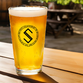 Monograma S - Estilo Viking - Vidrio Pint