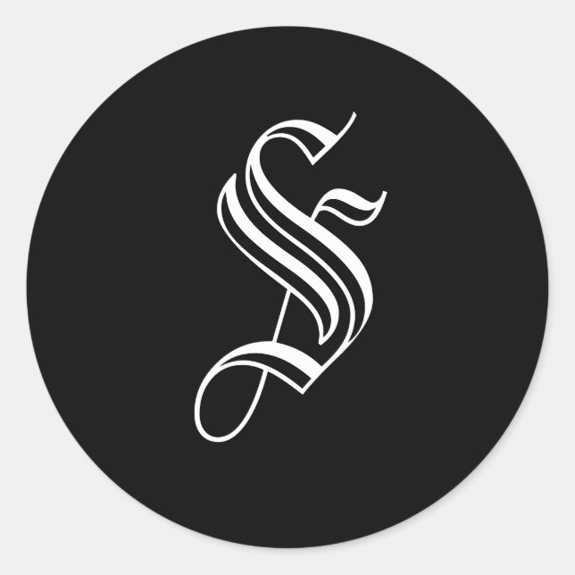 Monograma Sello para sobres de estilo inglés antig (Anverso)