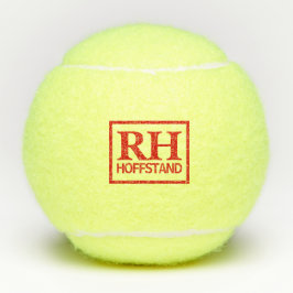 Monograma SF Bolas de Tenis Rojas BB