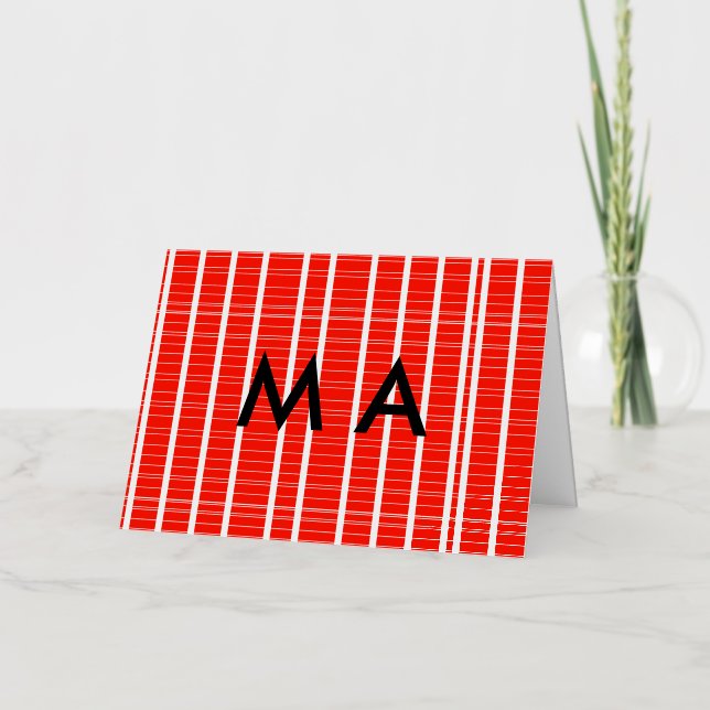 Monograma simple añada su letra de nombre man mini (Anverso)