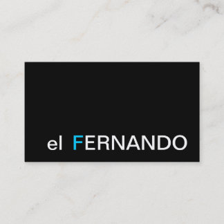 Monograma simple de la tarjeta de visita del
