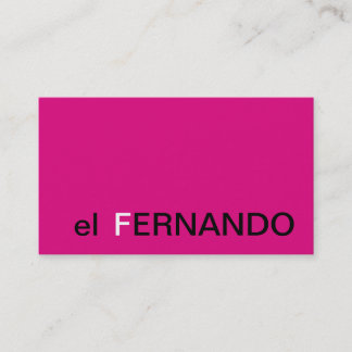 Monograma simple de la tarjeta de visita del