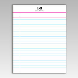 Monograma simple Margin College Bloc de notas gobe