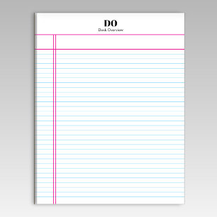 Monograma simple Margin College Bloc de notas gobe