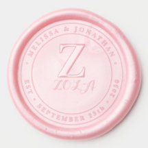 Monograma simple Nombre personalizado moderno Fech