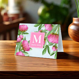Monograma simple Personalizado floral