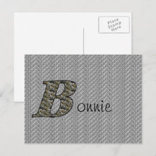 Monograma Su Nombre B Hidrangea Postales Florales