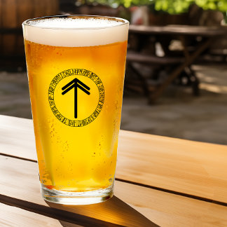 Monograma T - Estilo Viking - Vidrio Pint