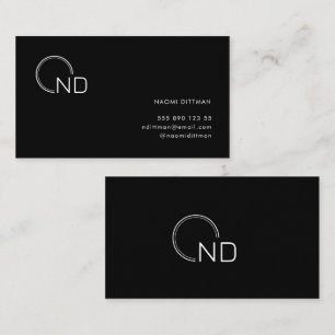 Monograma Tarjeta de presentación personal Minimal