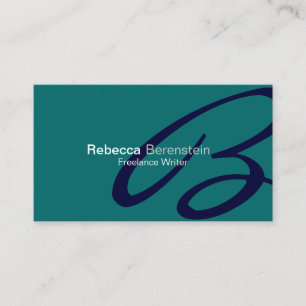 Monograma Tarjeta de visita simple Liorah Font