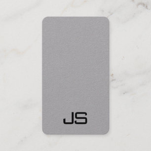 Monograma Tarjetas de Negocio Plantilla vertical m