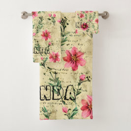 Monograma texto transparente fresco Retro scrapboo