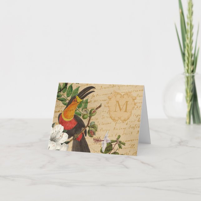 Monograma tropical personalizado (Anverso)