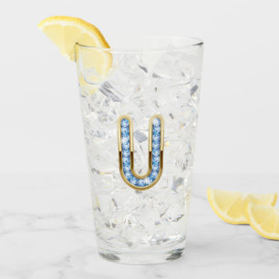 Monograma U - Vidrio de 16 oz