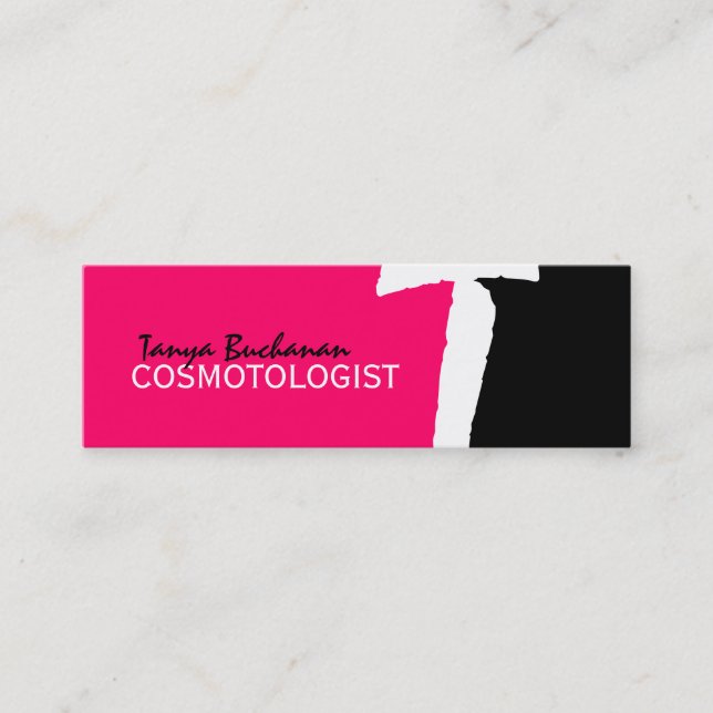 Monograma único: Mini tarjetas de presentación (Anverso)