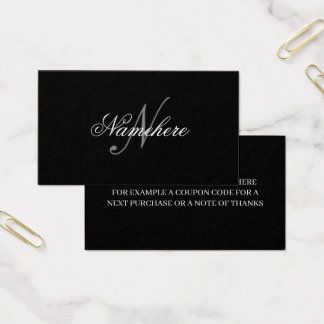 Monograma único personalizado de nombre blanco y n