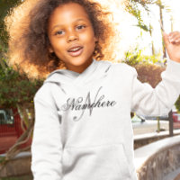 Monograma único personalizado de nombre blanco y n