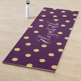 Monograma Único Purple Gold Mat
