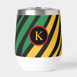 Monograma Verde Rojo Amarillo Negro Mes de Histori