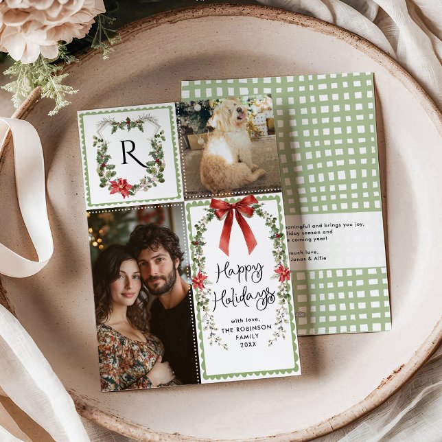 Monograma verde ruso Feliz Navidad 2 Foto (Subido por el creador)