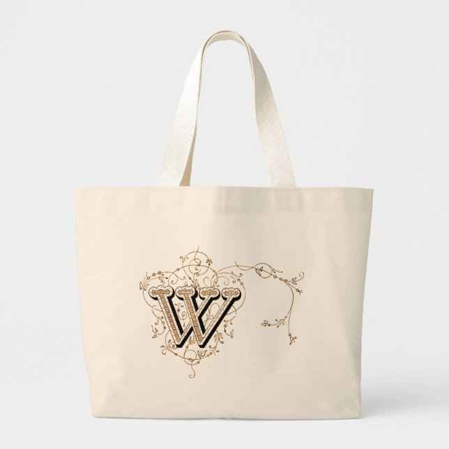 Monograma vintage 'W' - Bolsa (Frente)