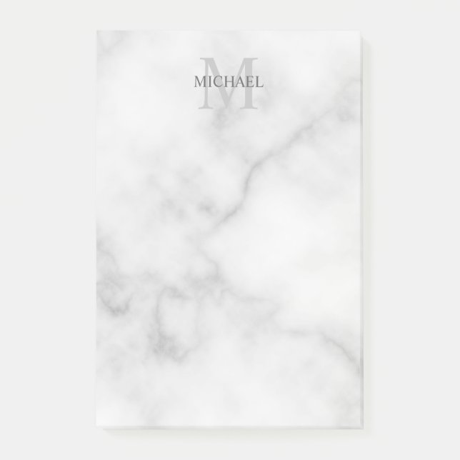 Monograma y Bloc de notas de nombres personalizado (Anverso)