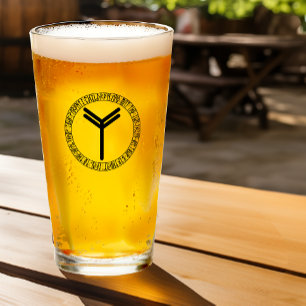 Monograma Y - Estilo Viking - Vidrio Pint