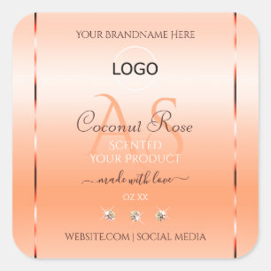 Monograma y logotipo de la etiqueta del producto S