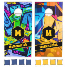 Monograma y nombre del graffiti urbano personaliza