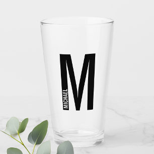 Monograma y nombre en negrita personalizados moder