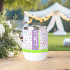 Monograma y nombre personalizado de la floración p