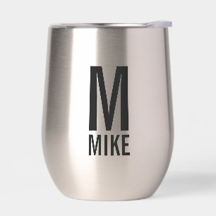 Monograma y nombre personalizados modernos