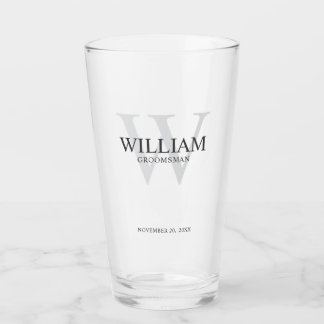 Monograma y nombre personalizados para padrinos de