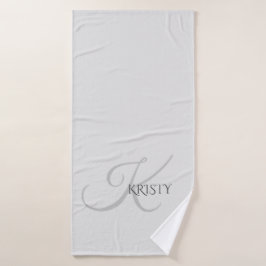 Monograma y toalla de baño personalizada