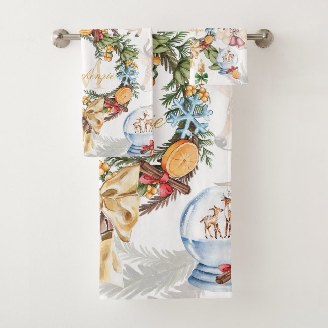 Monogramación de Navidades de acuarela (In situ)