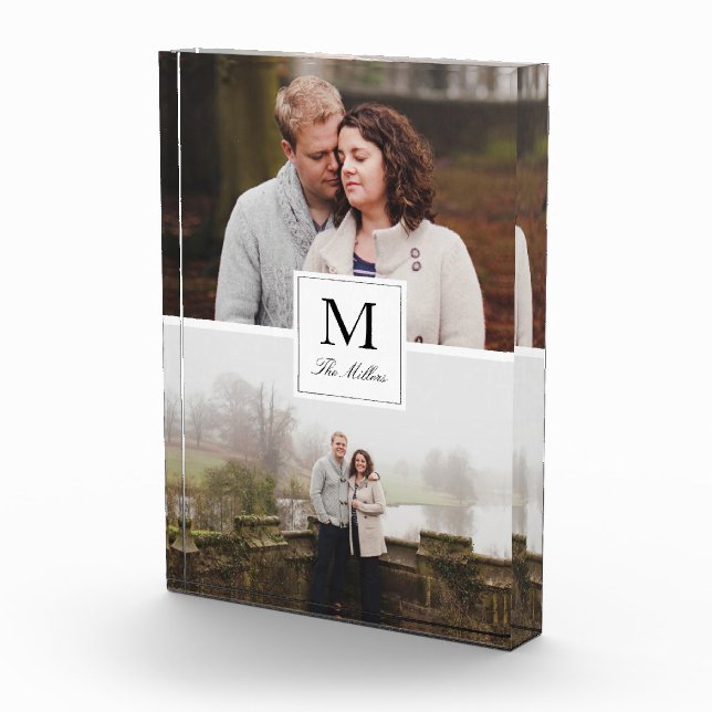 Monogramado 2 Collage de fotos (Derecha)