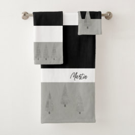 Monogramado árbol de Navidad con patines de Hounds