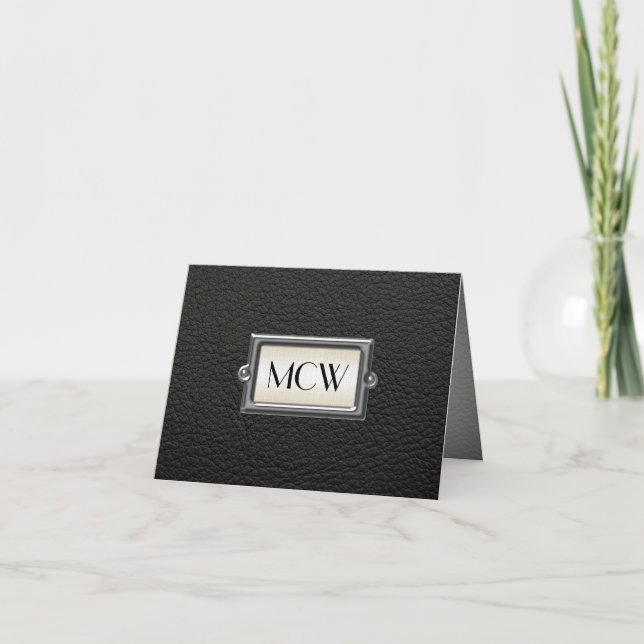 Monogramado de 3 letras - Personalizado para hombr (Anverso)