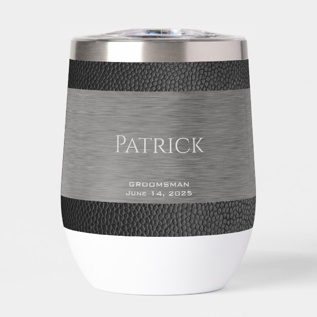 Monogramado de cuero e impresión Metalizado (Frente)