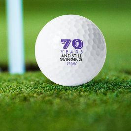 Monogramado de divertidas bolas de golf 70º cumple