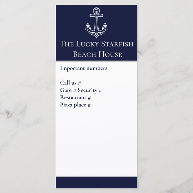 Monogramado de la costa del Ancla Azul de la Marin (Reverso)