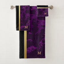 Monogramado de Mármol de oro negro de lujo