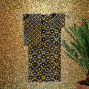 Monogramado - deco de arte negro y oro