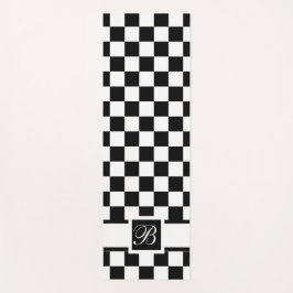 Monogramado En Mat De Yoga Blanco Y Negro