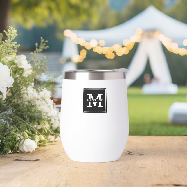 Monogramado moderno y Minimalista personalizado (Boda)