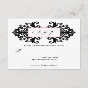 Monogramado Ornamental Damask RSVP