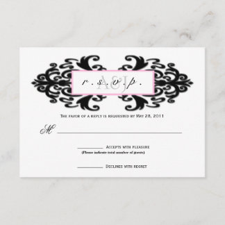 Monogramado Ornamental Damask RSVP