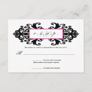Monogramado Ornamental Damask RSVP
