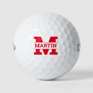 Monogramado y nombre bolas de golf