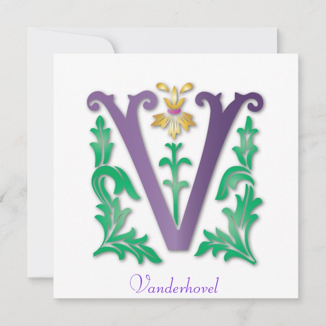 Monogramas con Swirls (Anverso)